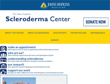 Tablet Screenshot of hopkinsscleroderma.org